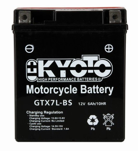 Batterie moto YG7L-BS 12v 7ah Gel Poweroad - Battery Center