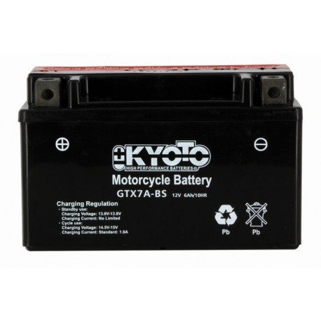 BATTERIE MOTO 12V 7Ah YTX7A-BS / 712079