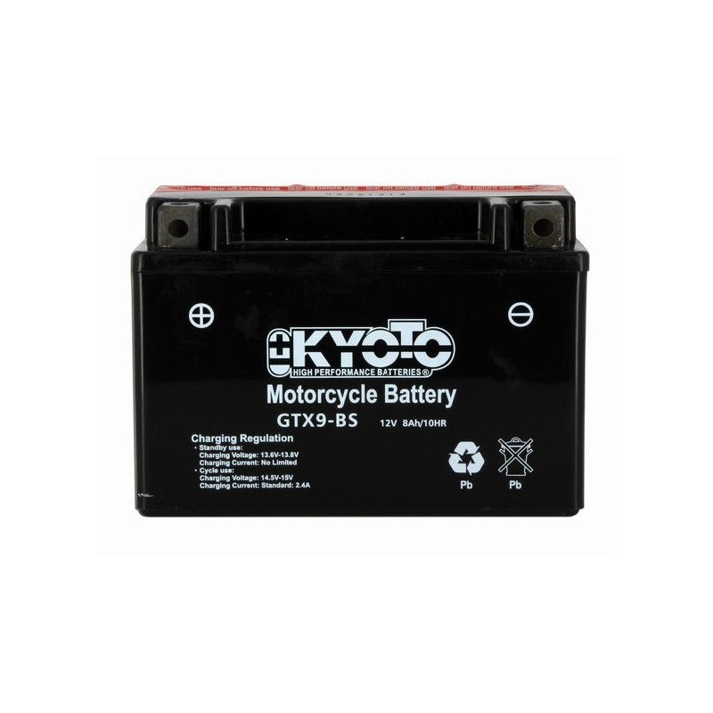 Batterie moto lithium 12V 8Ah YTX9-BS / HJTX9-FP - Batteries Moto, Scooter,  Quad, Jetski