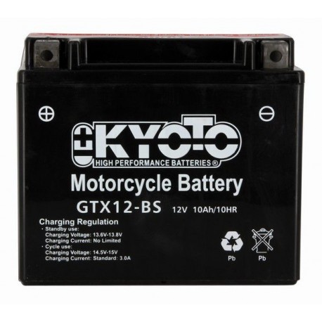 BATTERIE MOTO 12V 10Ah YTX12-BS / 712120