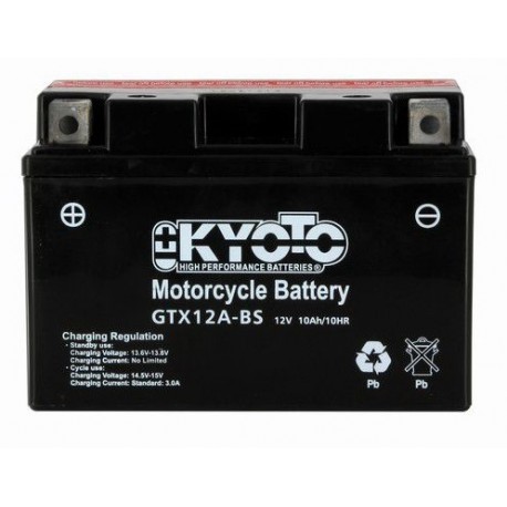 BATTERIE MOTO 12V 10Ah  YTX12A-BS / 712128