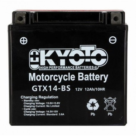 BATTERIE MOTO 12V 12Ah YTX14-BS 712140