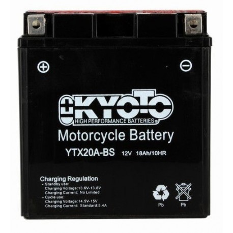 BATTERIE MOTO 12V 18Ah  YTX20A-BS  712345