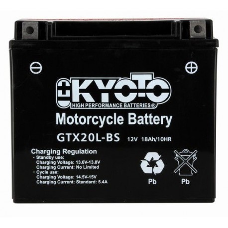BATTERIE MOTO 12V 18Ah  YTX20L-BS / 712340
