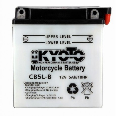 BATTERIE MOTO 12V 5Ah YB5L-B / 12N5-3B / 712051