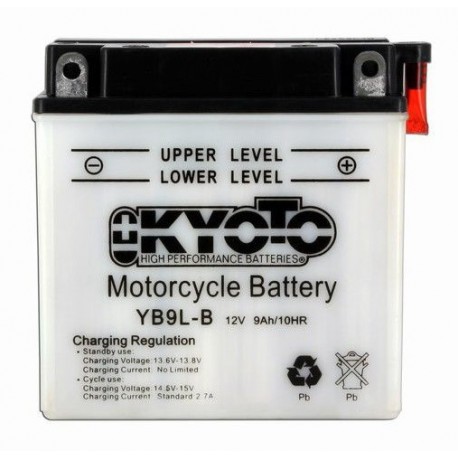 BATTERIE MOTO 12V 9Ah YB9L-B / 12N9-3B / 712092 - Batterie Multi Services