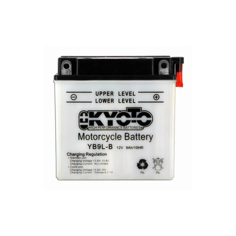 BATTERIE MOTO 12V 9Ah YB9L-B / 12N9-3B / 712092 - Batterie Multi Services