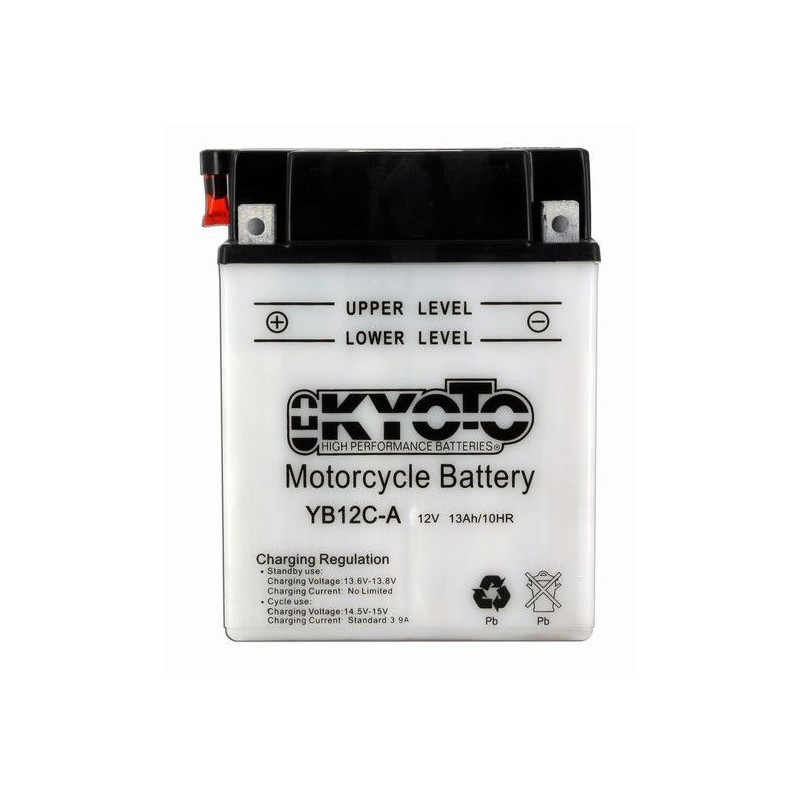 BATTERIE MOTO 12V 10Ah YB12A-A / 12N12A-4A-1 / 712121 - Batterie Multi  Services