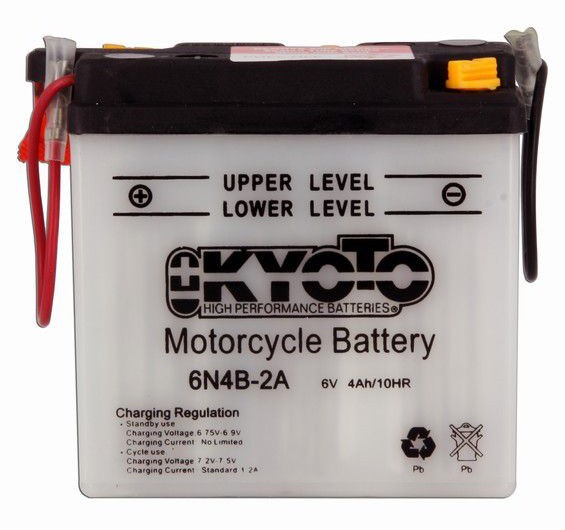 Batterie moto 6N4B-2A 6V 4Ah