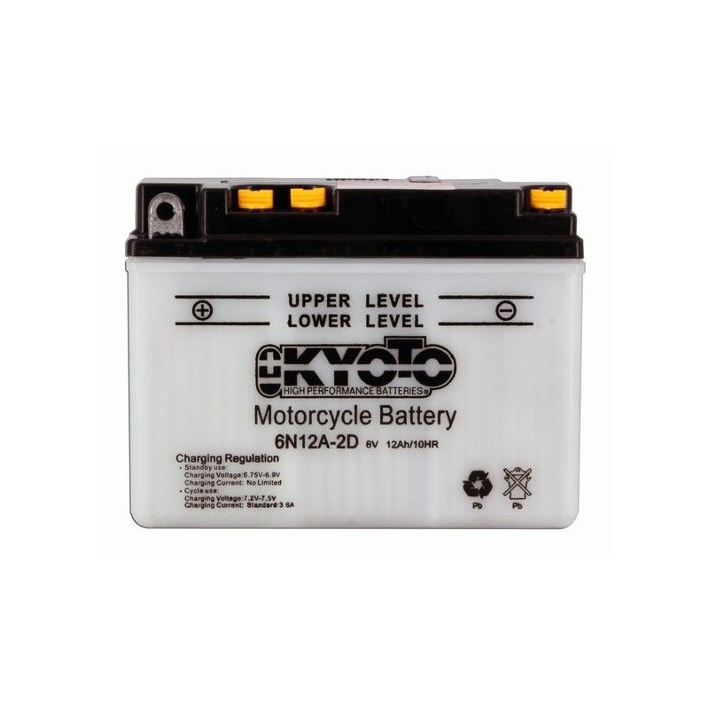 Batterie moto 6N12A-2D 6V 12Ah