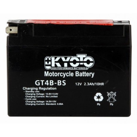 BATTERIE MOTO GEL 12V 2.3Ah YT4B-BS / 712044