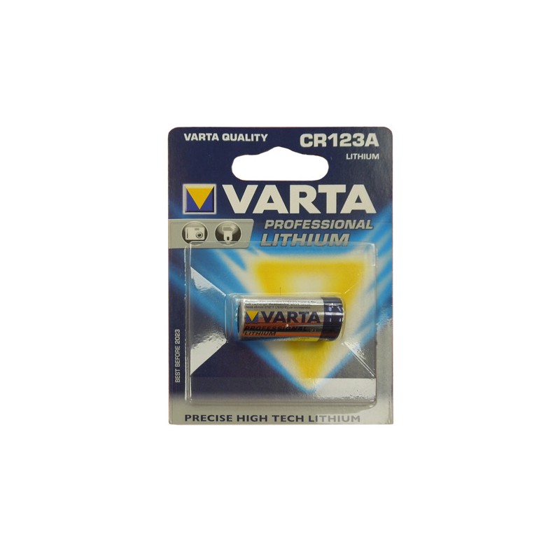PILE VARTA 3V 1,6Ah 6205 CR123A LITHIUM - Batterie Multi Services