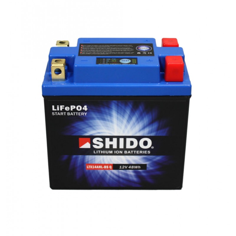BATTERIE LITHIUM MOTO LTX14AHL-BS Q 12.8V Shido - Batterie Multi