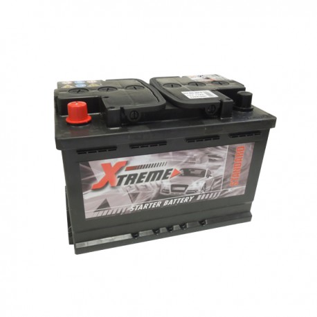 BATTERIE DEMARRAGE 12V 75Ah-680A + à GAUCHE 57219 / 57233 - Batterie Multi  Services