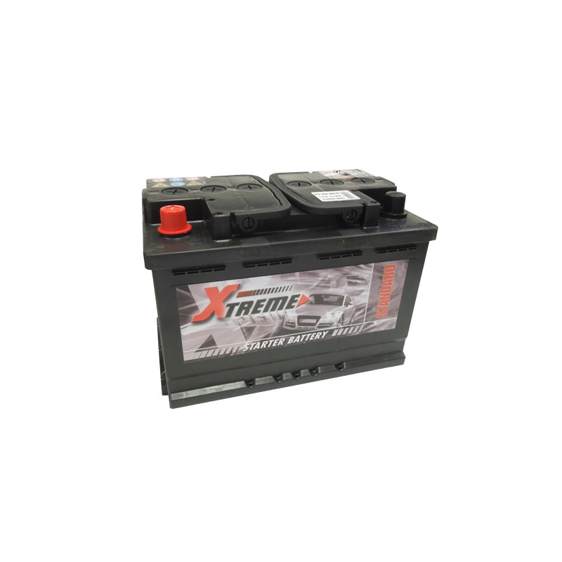 BATTERIE DEMARRAGE 12V 75Ah-680A + à GAUCHE 57219 / 57233 - Batterie Multi  Services