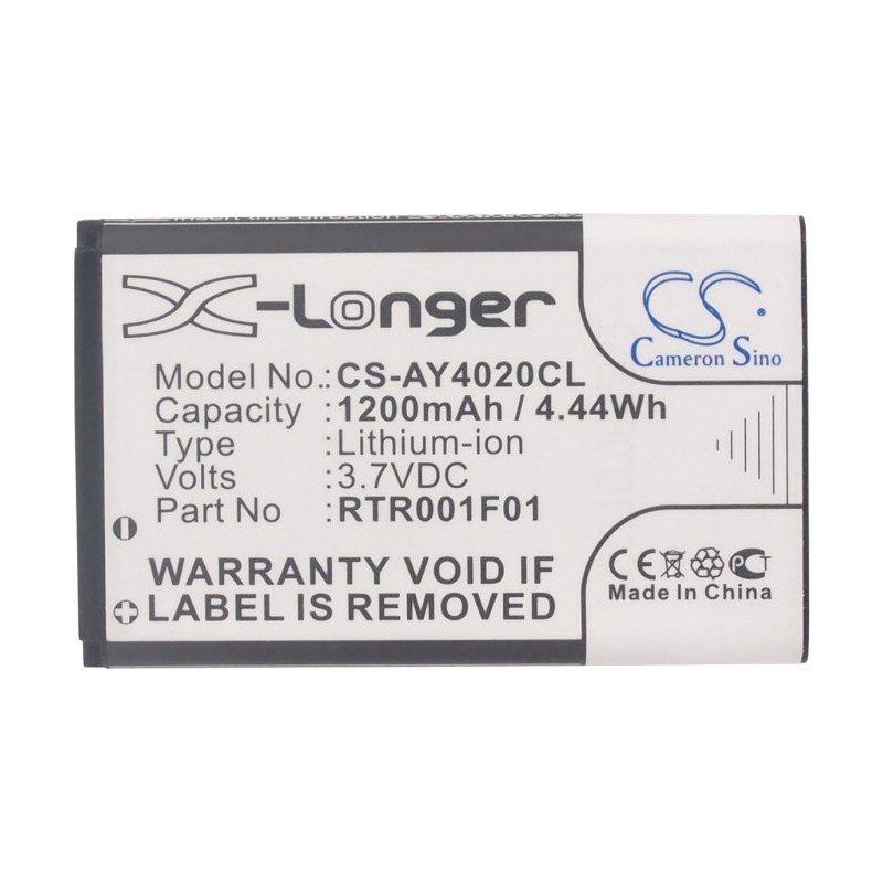 Accumulateur Neuf 3,7V 1200mAh Noir Li-ion - Batterie Multi Services