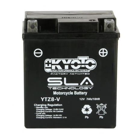 BATTERIE MOTO AGM 12V 6Ah YTZ8-V SLA-AGM / 512081