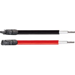 UNICABLE 632 BR - câbles solaire 6mm² - 2x 3m - 2 connecteurs solaires rapides - noir + rouge