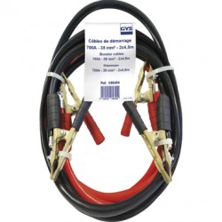 Câbles démarrage 700 A - 4,5 m / 35 mm² - Pinces laiton