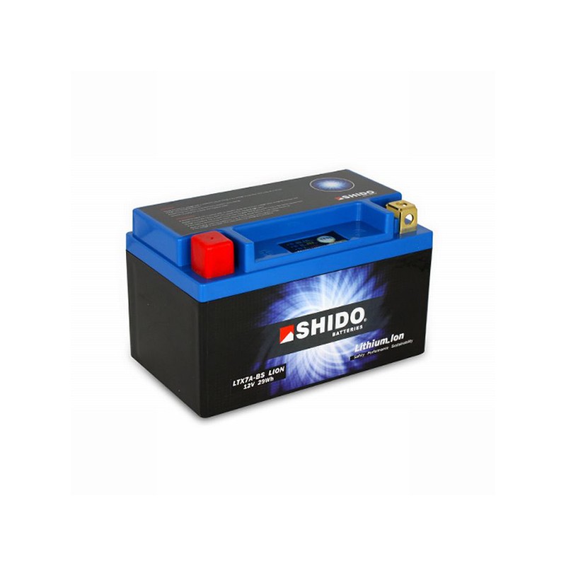BATTERIE LITHIUM MOTO SHIDO LIFEPO4 12,8V 2.4Ah 150A - Batterie