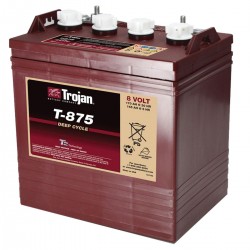 BATTERIE TRACTION MONOBLOC US TROJAN T-875 8V 170Ah-C20 / 145Ah-C5