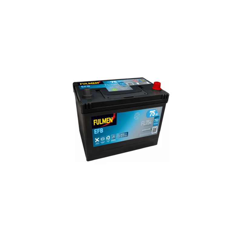 BATTERIE DEMARRAGE MICRO HYBRIDE EFB STOP AND START 12V 75Ah-750A FULMEN /  EXIDE - Batterie Multi Services