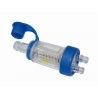 INDICATEUR DE FLUX Raccord rapide mâle- 2 sorties 6mm