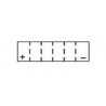 BATTERIE DEMARRAGE 12V 60Ah-500A + à Gauche Type Japonaise Borne Classique