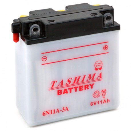 BATTERIE MOTO 6V 11Ah 6N11A-3A