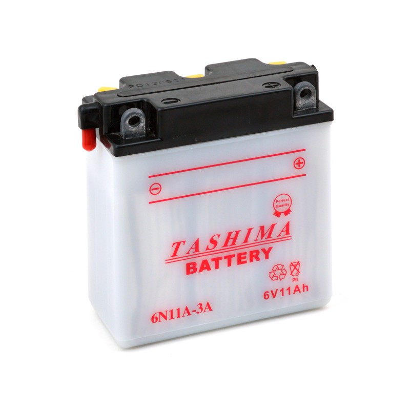 BATTERIE MOTO 6V 11Ah 6N11A-3A - Batterie Multi Services