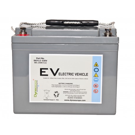 BATTERIE STATIONNAIRE GEL CYCLIC 12V 33Ah/C20  24Ah/C5